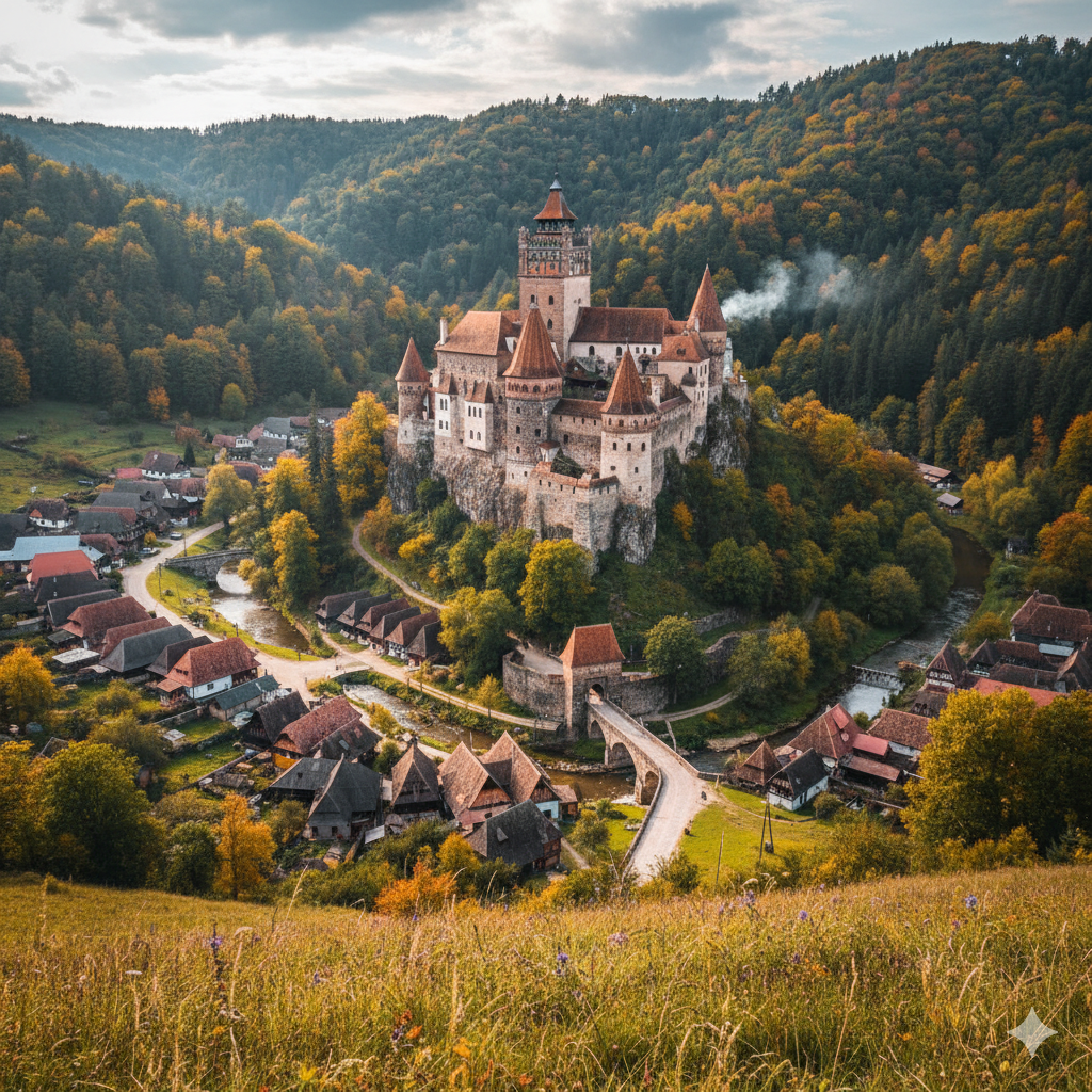 Bran Castle & Village Tour - Discover the legendary medieval fortress associated with Dracula and explore the charming traditional village of Bran with expert historical guidance. in Transylvania, Romania